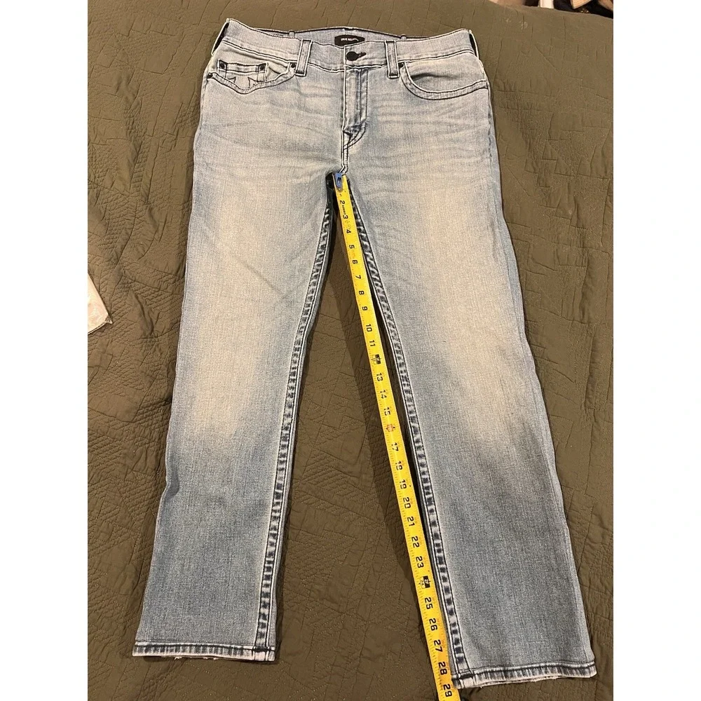 True Religion Men's Blue Jeans 36w The Ricky Style